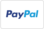 PayPal-Logo auf weißem Hintergrund in blauer Schrift.