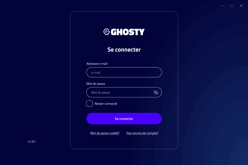 Écran d'installation du logiciel avec sélection du dossier d'installation et boutons pour Continuer et Retour. Écran d'installation du logiciel avec sélection du dossier d'installation et boutons pour Continuer et Retour.